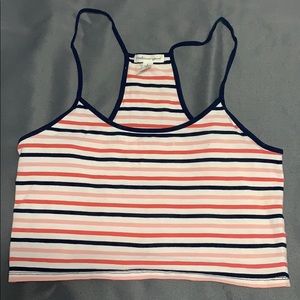 Striped Cropped Tank